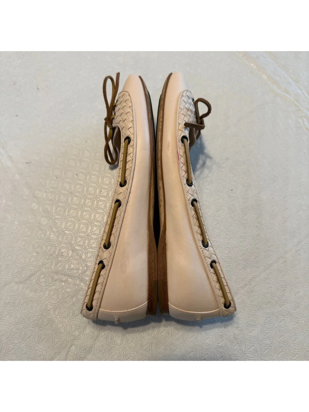 Bottega Veneta Intrecciato Weave Leather Ballet Flats Size 6
